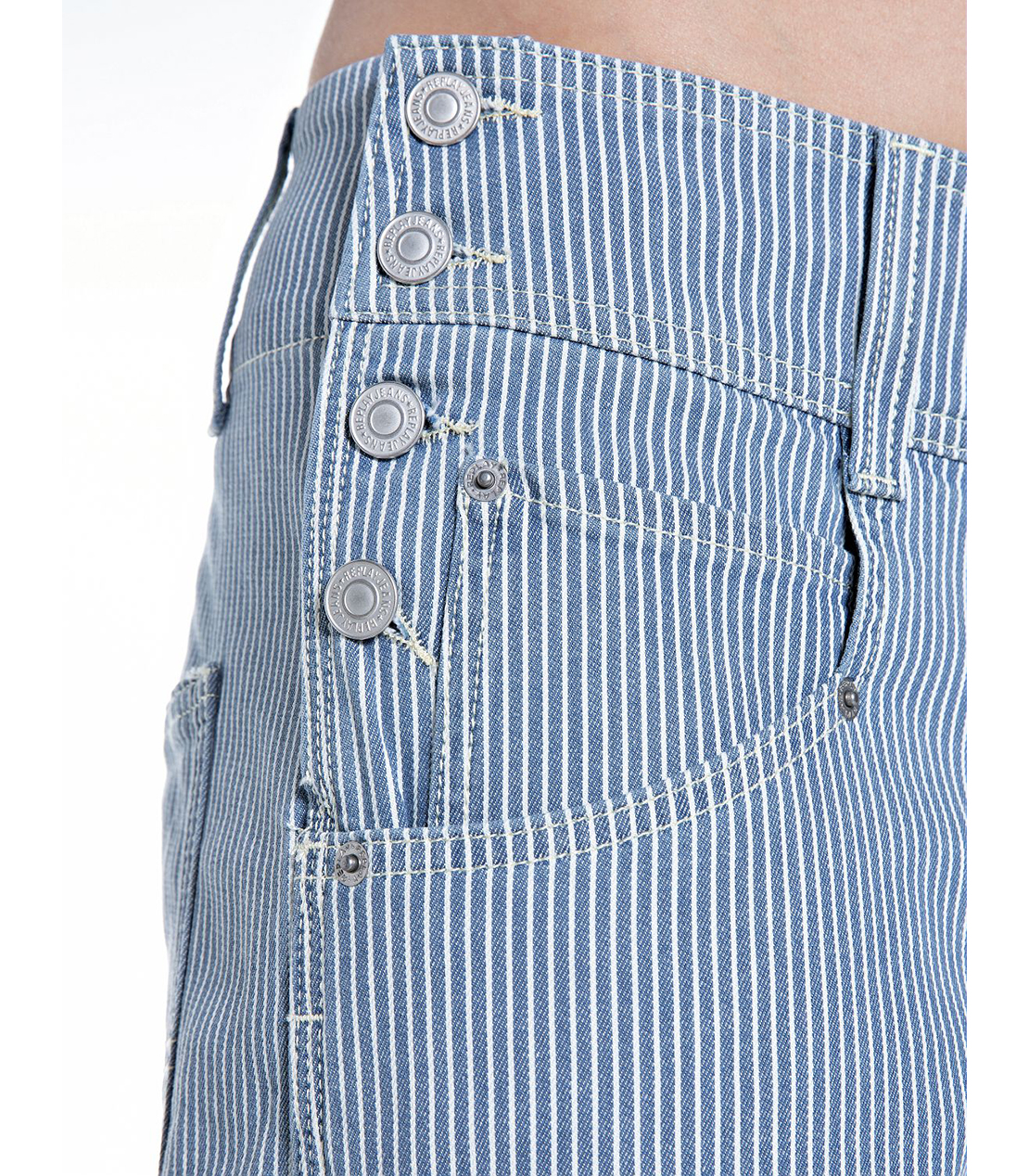 コードレーンストライプワークワイドパンツ 詳細画像 ダークブルー 7